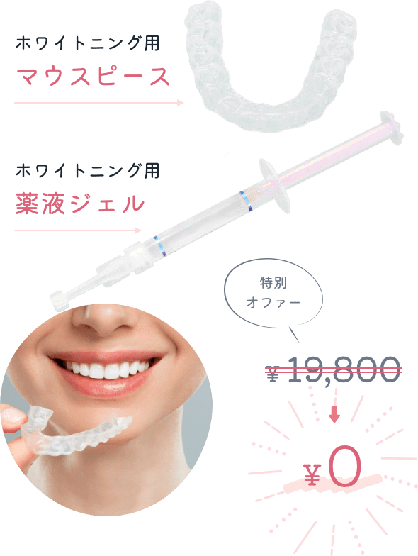 ホワイトニング用マウスピース・ホワイトニング用薬液ジェル